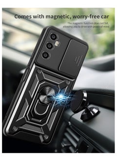 Generic realme c65 Shield Full Protection Case With Metal Ring &Slide Camera Cover For realme c65 case  - Image 4