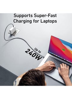 Captaintech 240W USB 4.0 Cable 40Gbps 8K@60Hz PD Type C Cord USB C to USB C Male to Male Cable Cord for Computer Type-C Laptop Pad Hub  - Image 4