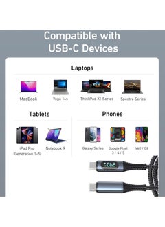 Captaintech 240W USB 4.0 Cable 40Gbps 8K@60Hz PD Type C Cord USB C to USB C Male to Male Cable Cord for Computer Type-C Laptop Pad Hub  - Image 5