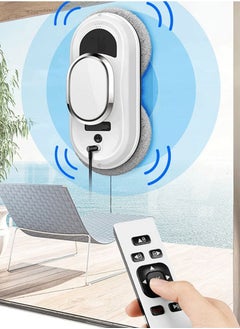 XiuWoo Window Glass Cleaning, Automatic Glass Cleaning Robot with Ultrasonic Water Spray And Control, Electric Smart Cleaner Machine For Outdoor/ Indoor Windows, 24V, white  - Image 1