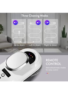 XiuWoo Window Glass Cleaning, Automatic Glass Cleaning Robot with Ultrasonic Water Spray And Control, Electric Smart Cleaner Machine For Outdoor/ Indoor Windows, 24V, white  - Image 4