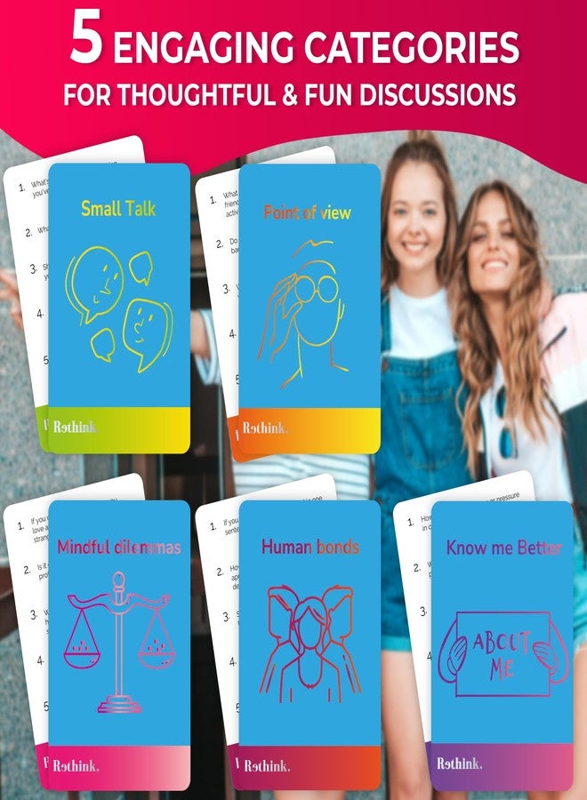 QUOKKA Conversation Cards Game - Universal Edition| 500 Questions | Original Version | Share Thoughts - Fun Talking Board Game for Family Night - Image 3