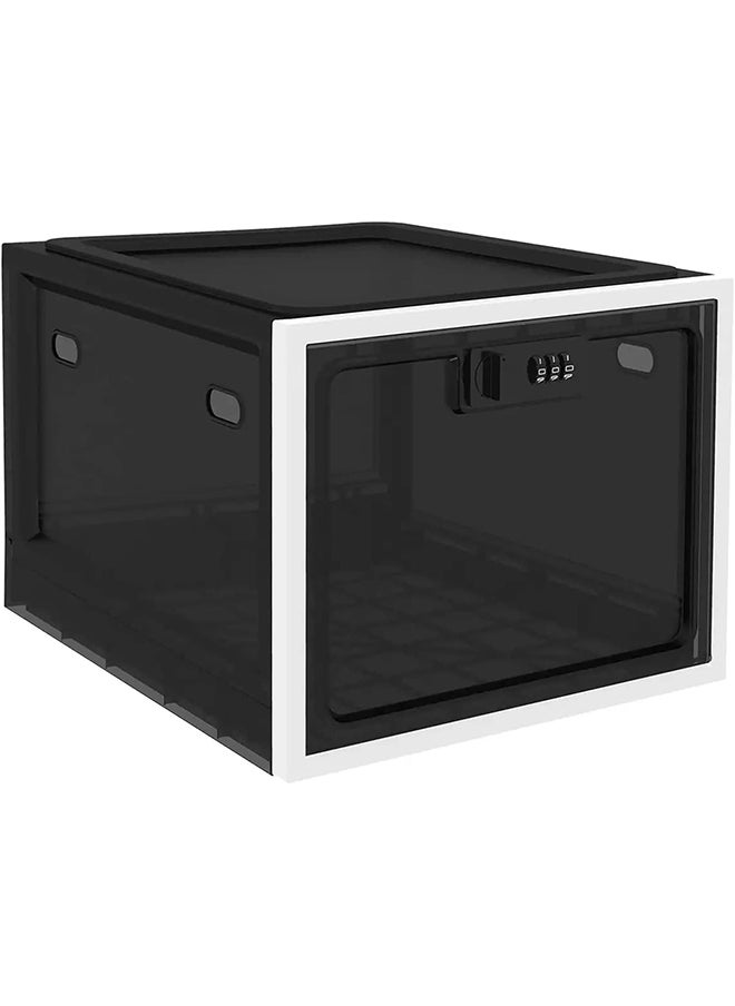 Hihonor Large Medicine Lock Box,Easy to Install,Safe Material for Snacks/Tablets/Cell Phones(Black)  - Image 1