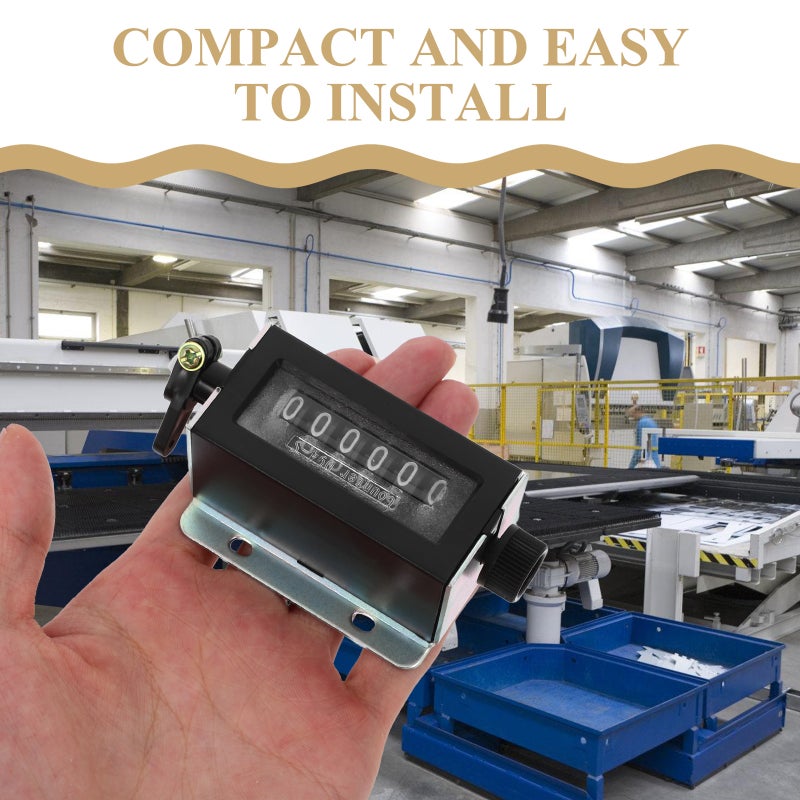 Mechanical Counter, High Precision Manual Tally Tool for Industrial Applications - Image 3