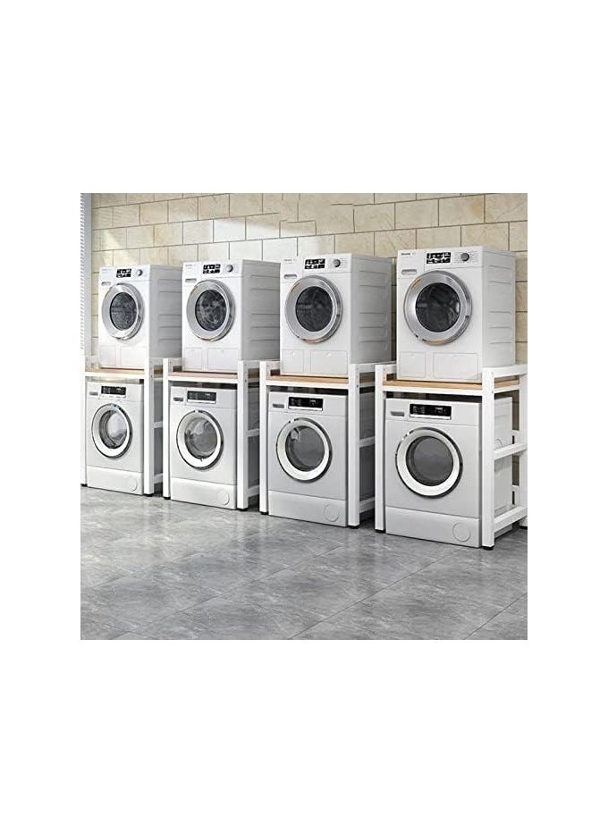 AL KHAYAM - Al khayam Laundry Space with Stackable Washer and Dryer Stand - 400KG Portable Rack for Over Washer Storage - Adjustable Front Load Kit - Image 1