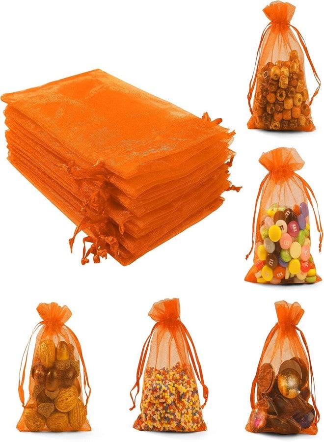 ANZNKU Multicolor 50 Pack Organza Bags 4 x 6 inch, Small Mesh Bags Drawstring, Organza Gift Bags for Wedding Party Favor Jewelry Candy - Image 4