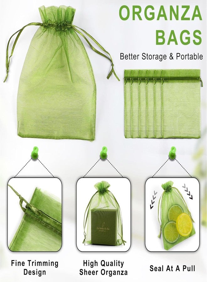 ANZNKU Multicolor 50 Pack Organza Bags 4 x 6 inch, Small Mesh Bags Drawstring, Organza Gift Bags for Wedding Party Favor Jewelry Candy - Image 2
