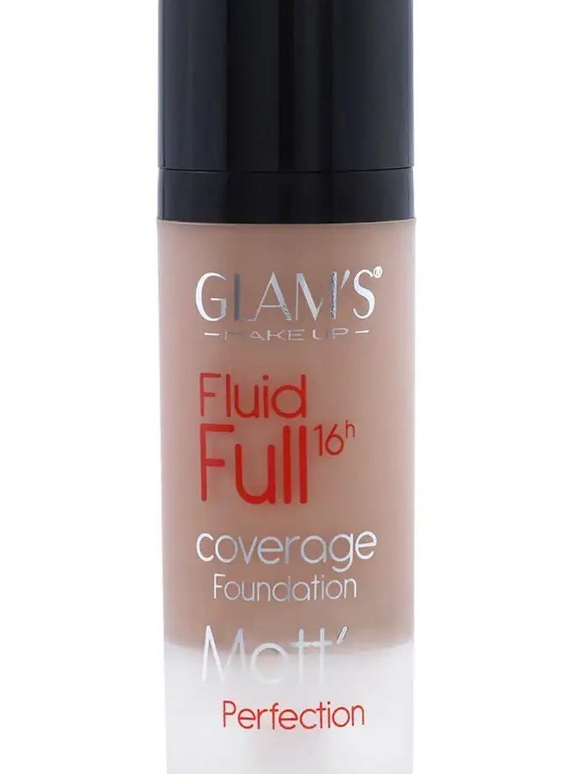 Glam's Fluid Full Matte Foundation #221 Ivory - Image 2