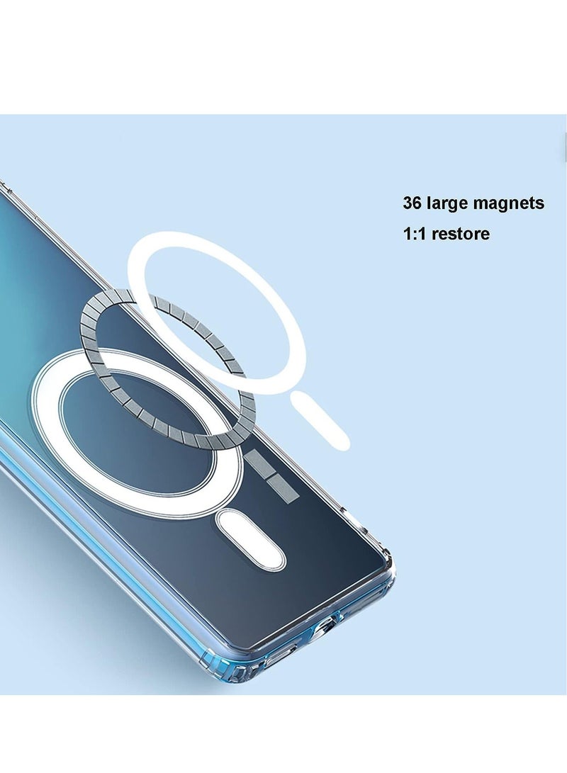 MUNTAQI Magsafe magnetic transparent Cover Compatible with Samsung Galaxy S22 Ultra(2022) - Shockproof Scratchproof Transparent Cover - Image 5