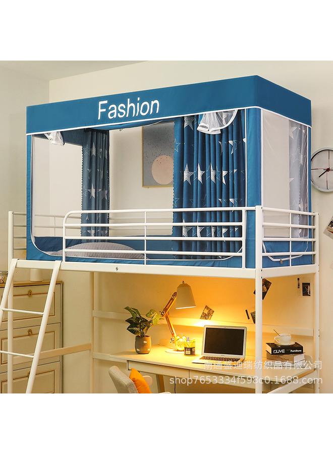 Bluejw 2023 Student Upper And Lower Bed Dormitory Shading Mosquito Net College Student Dormitory Shading Curtain Three-door Mosquito Net Wholesale - Image 1