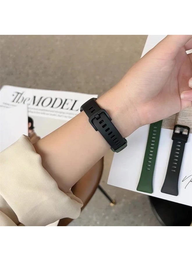 Silicone Watchband For Huawei Band 8 9   10 Strap  Soft Breathable  SmartWatch  WristbandBracelet Wriststrap Sport Replacement - Image 3