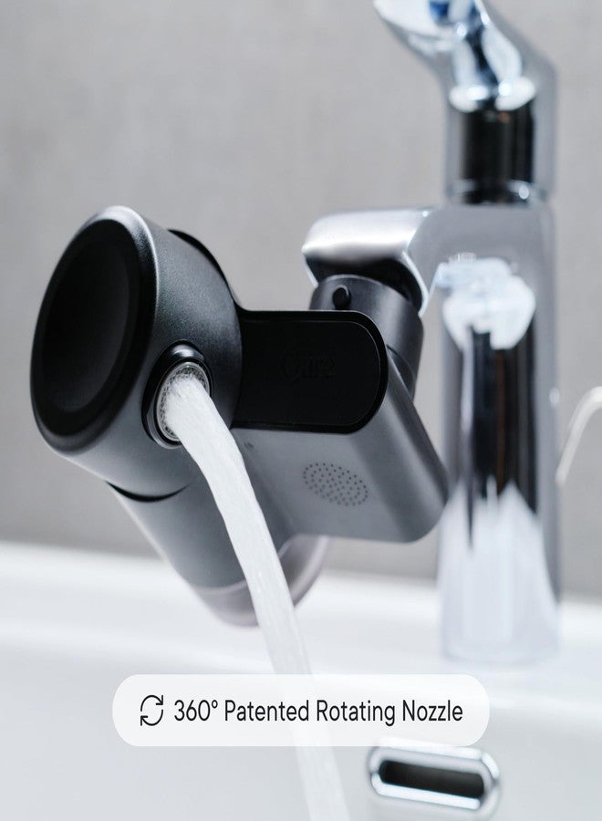 Qure Skincare Bathroom Sink Filter Water Faucet for Skin, Removes 99% Chlorine and Heavy Metals, Skin Hydration in 4 Weeks, Reduces Build-Up, Balances pH, Softer Skin & Hair - Black - Image 2