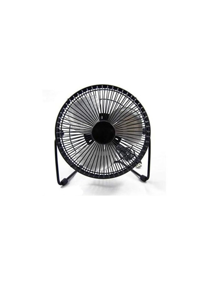 Generic Mini USB Powered Rotatable Cooling Fan – Metal Desk Fan with Adjustable Angle for Office & Home  - Image 1