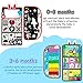 Inbeby Tummy TimeBaby Mirror Toys Black and White High Contrast Tabletop Mount Baby Newborn Toys 0 3 6 Months Brain Development Sensory Texture Piano Infant Toys 0 3 6 Months with Squeaker - Image 3