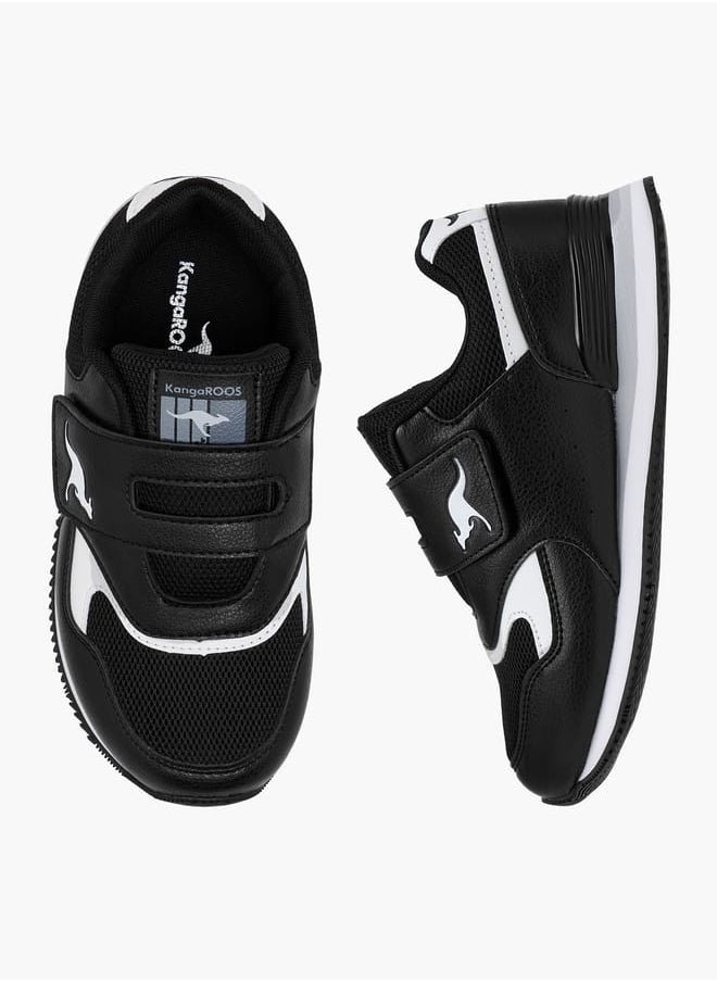 kangaROOS Girls' Panelled Sports Shoes with Hook and Loop Closure  - Image 1