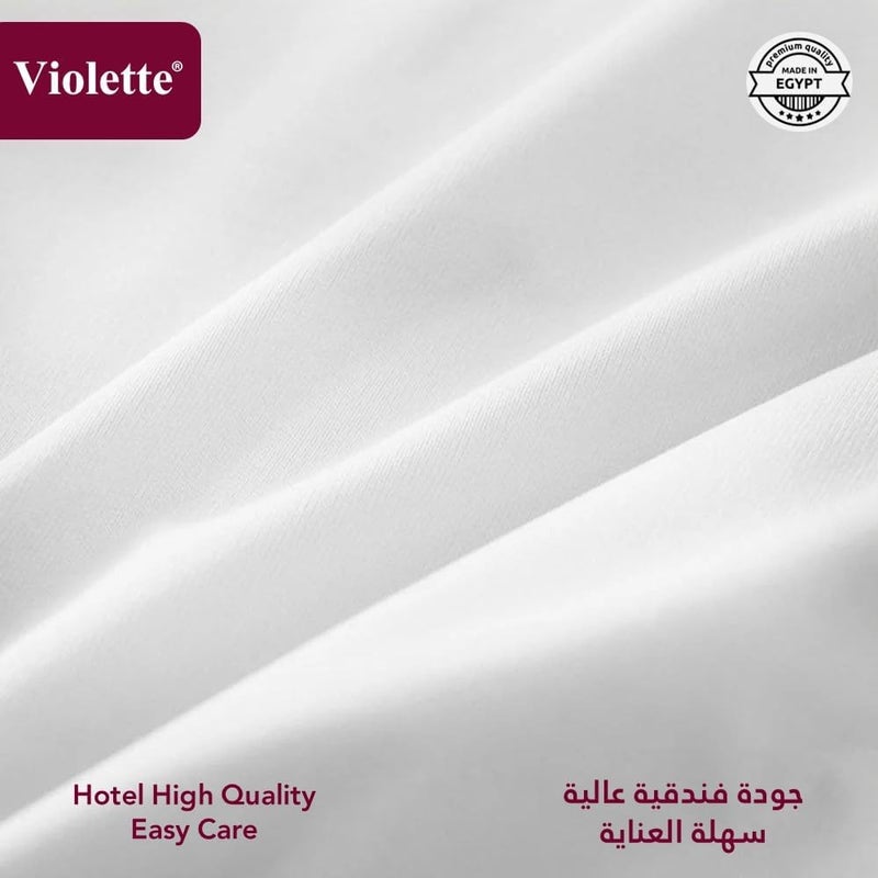 Violette Waterproof Pillow Protector 2 Pieces Set (Size: 50x75 cm), Flap Envelope Closure Design, Hypoallergenic Breathable and Dust Mite Protecting, White - Image 4
