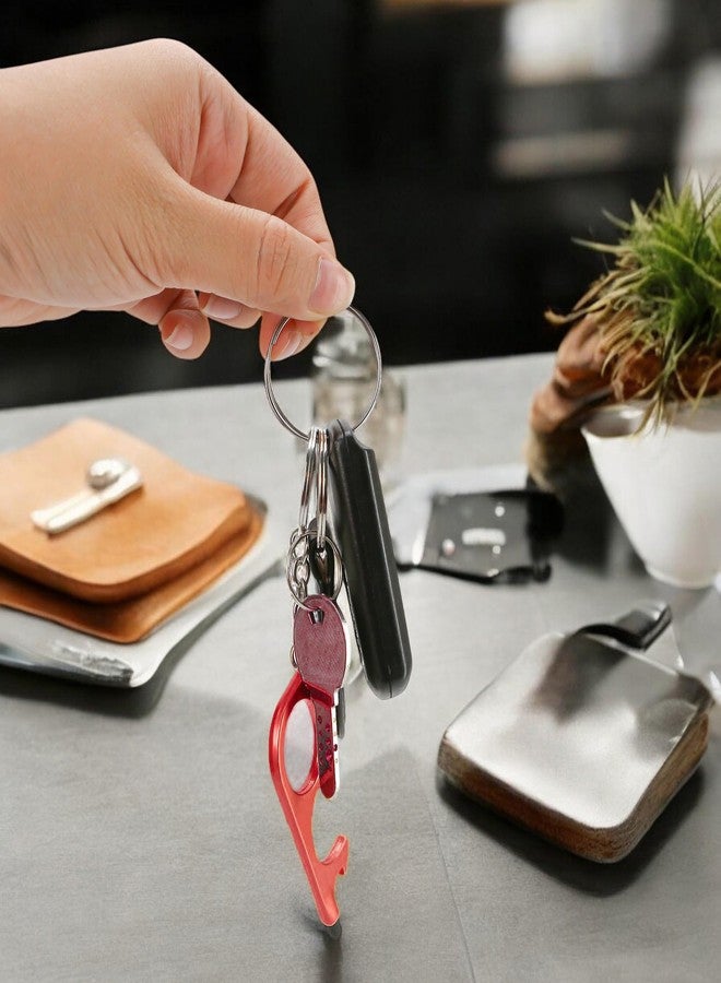 BuleVina 12Pcs Door Opener Tool with Stylus - Hands-Free Door Opener with Keychain, Button Pusher Tool, Reusable Heavy-Duty Keychain Tool - Image 4