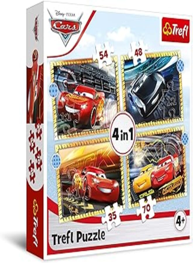 Trefl 4 In 1 Ready, Steady, Go! / Cars 3