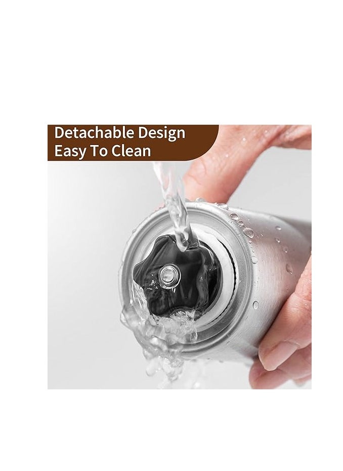 Spaceshoop Manual Coffee Bean Grinder Stainless Steel Manual Coffee Burr Grinder Hand Crank Coffee Grinder Mill with Adjustable Bean Grind Size for Home Travel Office  - Image 4