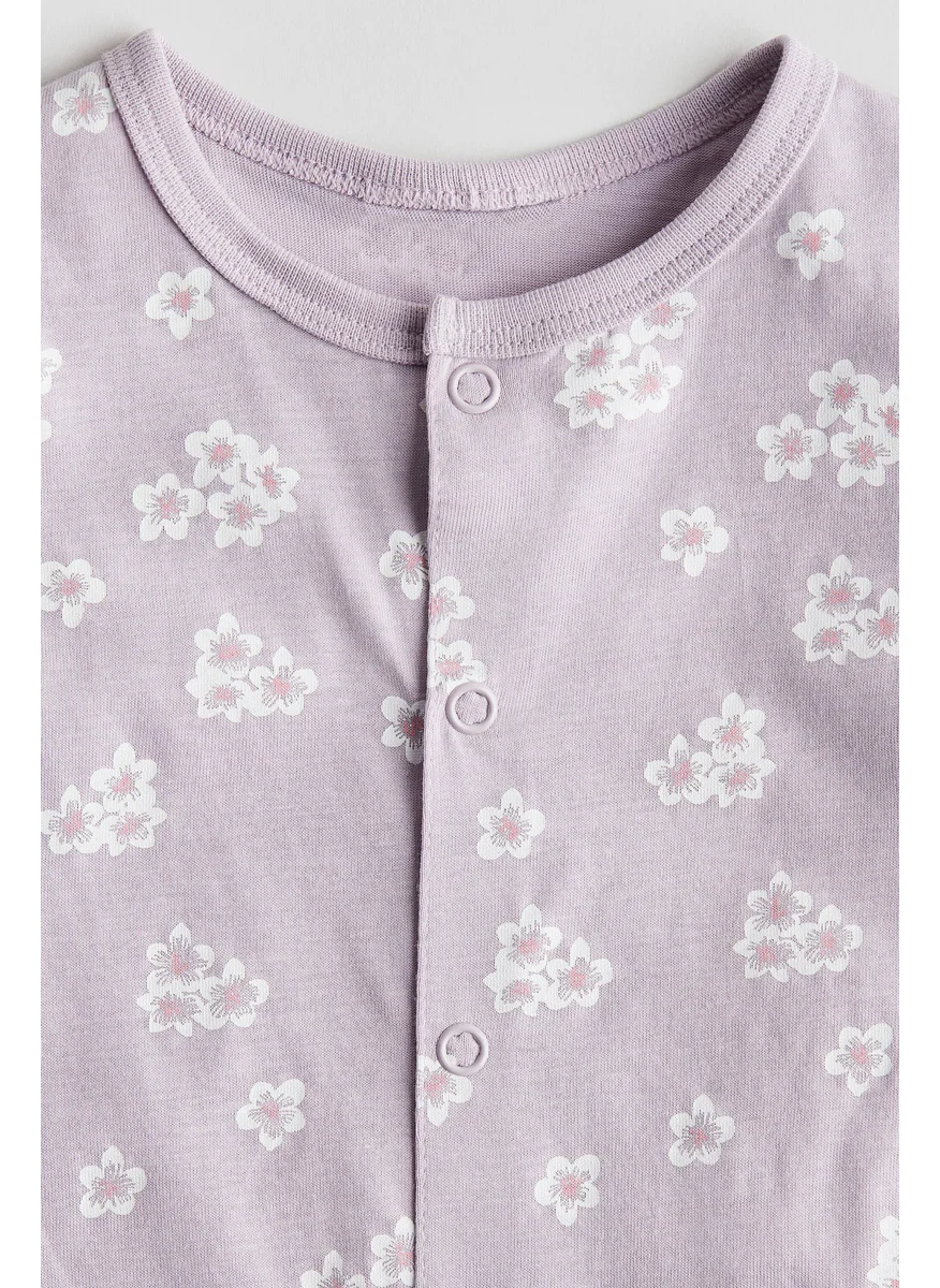 H&M Patterned All-In-One Pyjamas