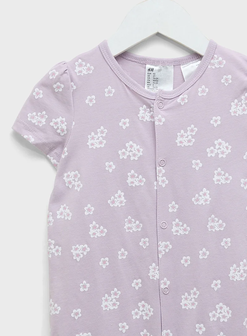 H&M Patterned All-In-One Pyjamas