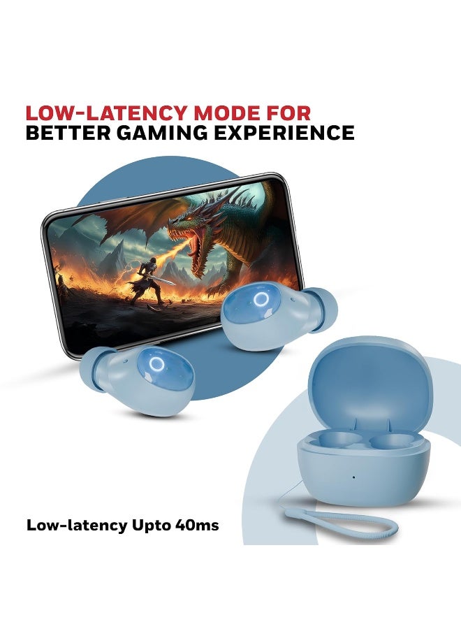 هوني ويل سماعات أذن بلوتوث Honeywell Moxie V1500 TWS مع 48 ساعة من وقت التشغيل، شحن سريع من نوع C، مقاومة للماء IPX4، بلوتوث V5.4، محركات 8mm*2، تحكم باللمس، مساعد صوتي، إلغاء الضوضاء - Image 5