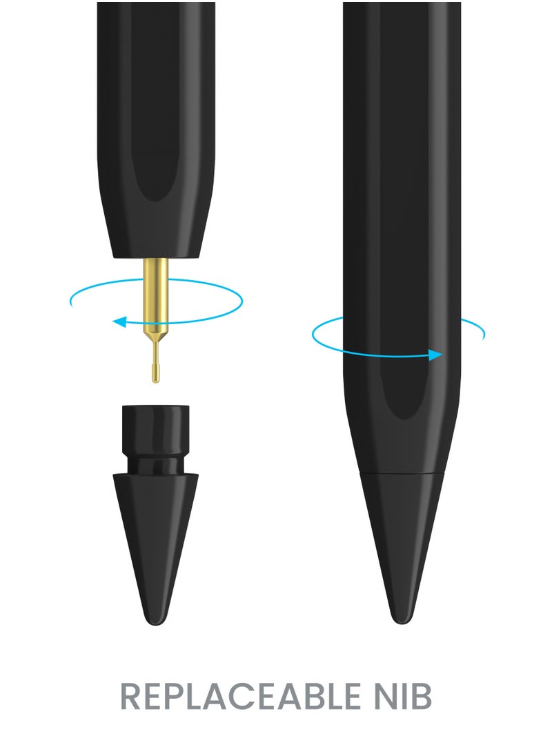 TinyMoose - Active Digital Stylus Pen Pencil Pro Lumin 2nd generation iPad Pen with Fast Charging & Palm Rejection For Apple iPad 2018 and Later Black Edition - Image 1