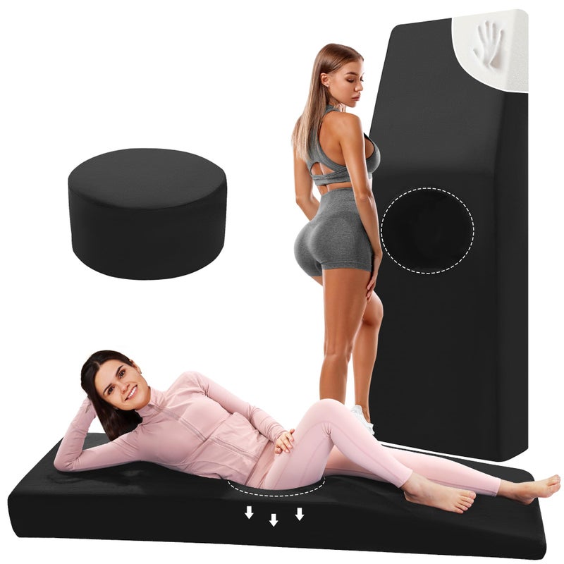 HOMBYS BBL Bed After Surgery for Sleeping with Hole,High Density Foam BBL Mattress with Hole,Brazilian Butt Lift Recovery Pillow After Surgery with Removable Cover (67x22x6.3in) - Image 1