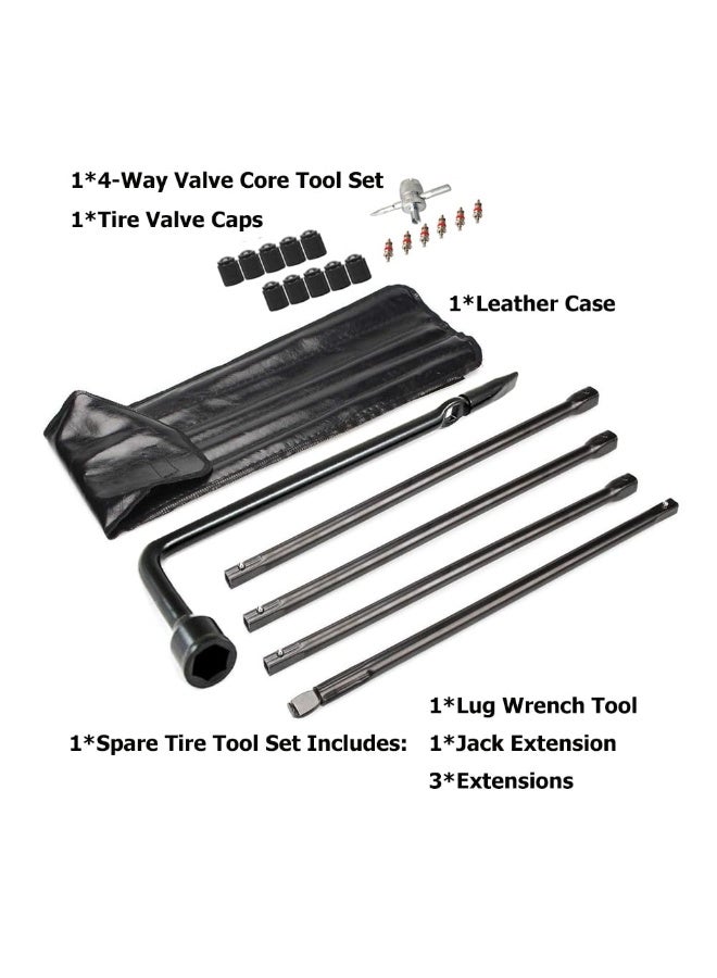 Dr.Roc DrRoc Spare Tire Tool Kit with Wheel Lug Wrench Spare Tire Kit Compatible with Ford Ranger 19982011 Explorer 20012002 Explorer Sport Trac 20012005 - Image 3