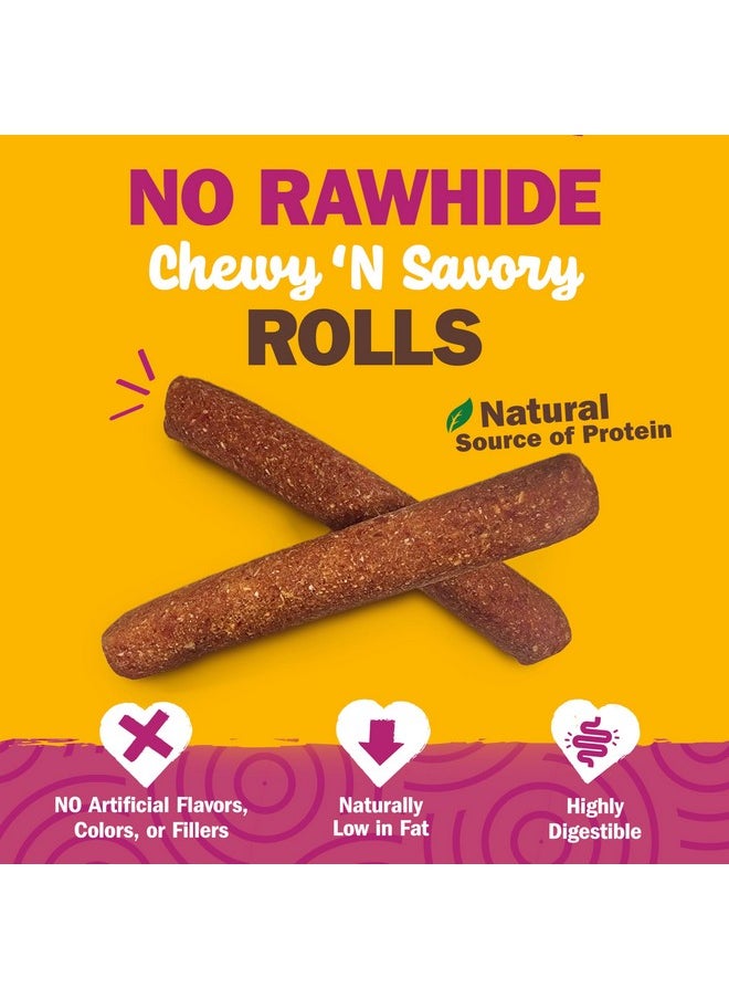 Cadet Cadet Chewalicious Chewy 'N Savory Rolls with Real Duck, Rawhide-Free Healthy Dog Chews, Limited-Ingredient Dog Treats & Long-Lasting Chew Treats for Dogs, Duck Flavor, 2 Pack  - Image 2