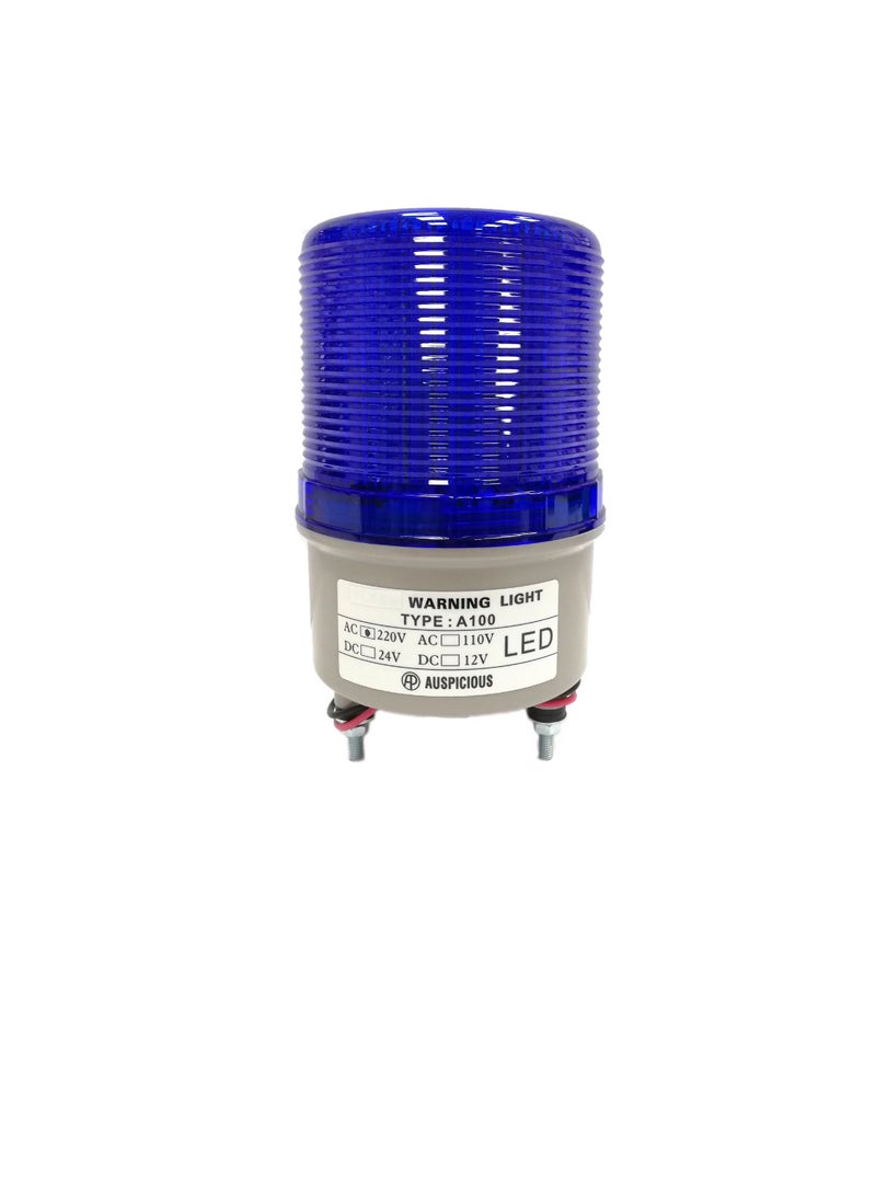 Auspicious Warning Light Rotary Blue LED Screw Mount A100 Auspicious 220VAC - Image 3