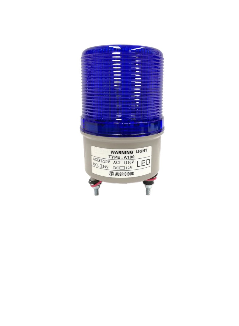 Auspicious Warning Light Rotary Blue LED Screw Mount A100 Auspicious 220VAC - Image 2
