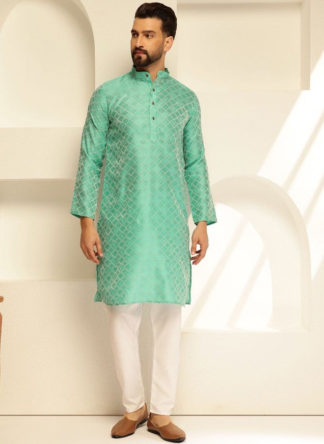 Sojanya Ethnic Motifs Kurta and Pyjama Set for Men - Image 1