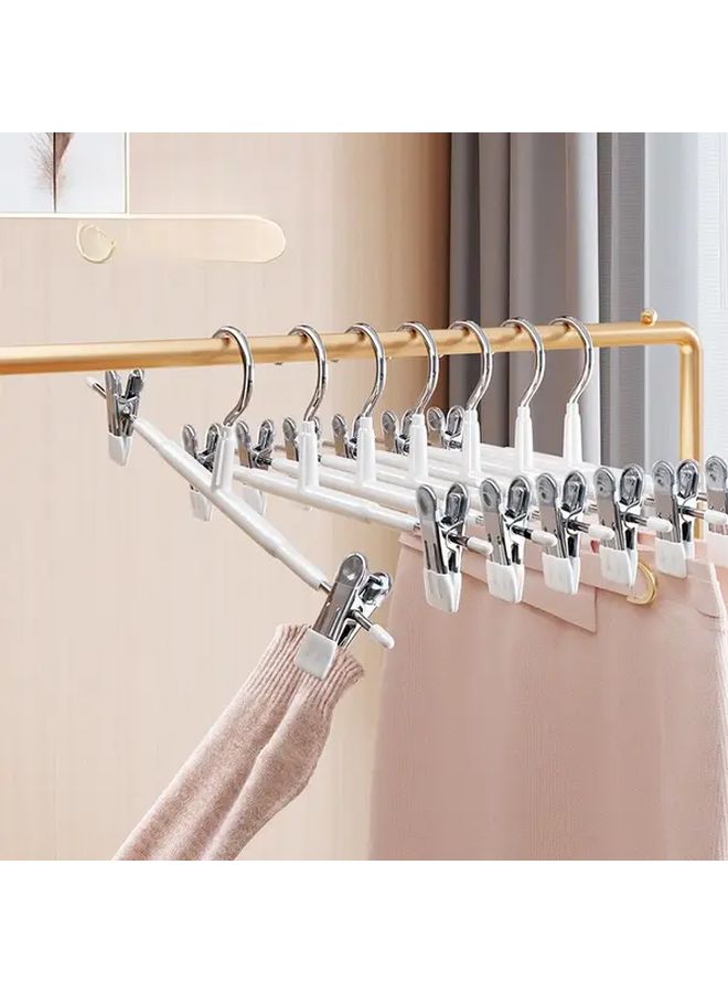 Pink Heavy Duty Iron Pants Hangers 4 Pack With Non Slip Hooks Curved Space Saving - Image 4