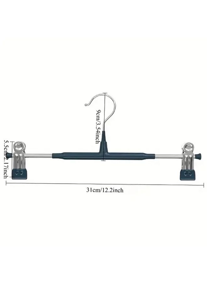 Pink Heavy Duty Iron Pants Hangers 4 Pack With Non Slip Hooks Curved Space Saving - Image 3