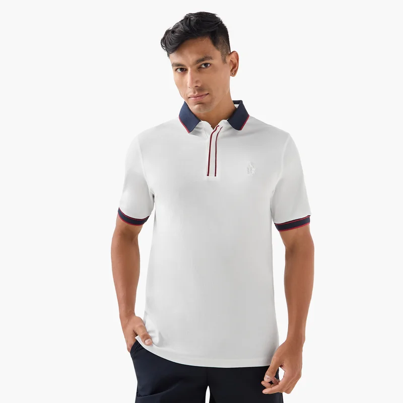 Emperor Emperor Logo Embroidered Polo T-shirt