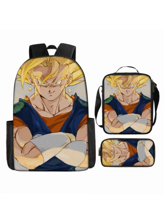 عام حقيبة الظهر المطبوعة الشائعة - مجموعة حقيبة الظهر المكونة من ثلاث قطع (يمكن استخدامها للطلاب والأطفال والأصدقاء للنزهات وتسلق الجبال وما إلى ذلك) - 4 - Image 2