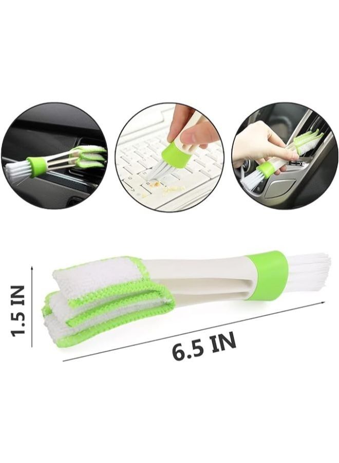 3 Pieces Mini Duster for Car Air Vent Automotive Air Conditioner Cleaner and Brush