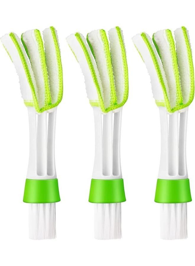 3 Pieces Mini Duster for Car Air Vent Automotive Air Conditioner Cleaner and Brush