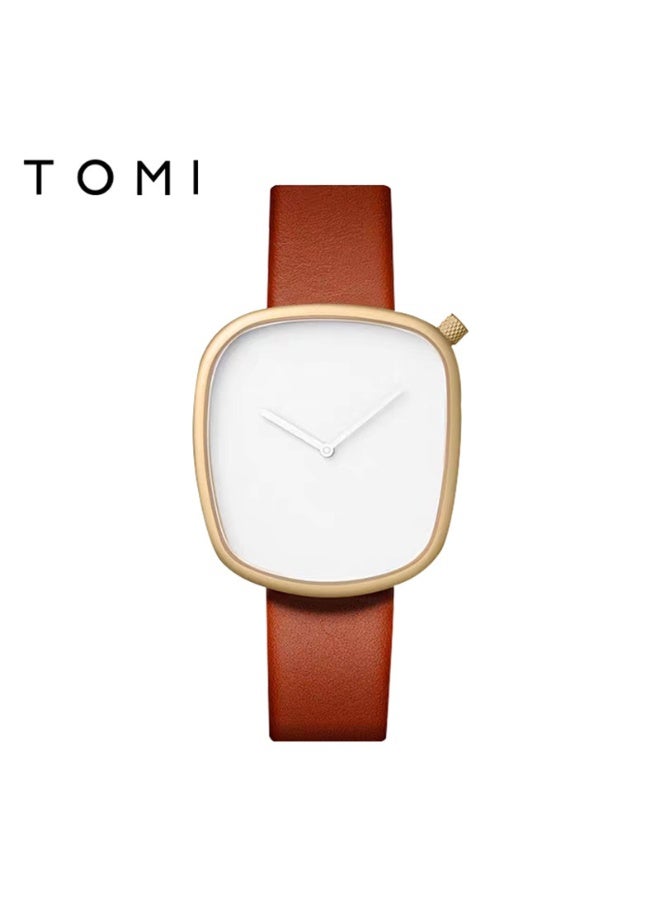 TOMI Minimalist Quartz Watch – Stylish Square Dial, Waterproof & Luminous, Perfect for Daily Wear and Gift Giving, Business Watch | Modern Quartz Watch - Image 2