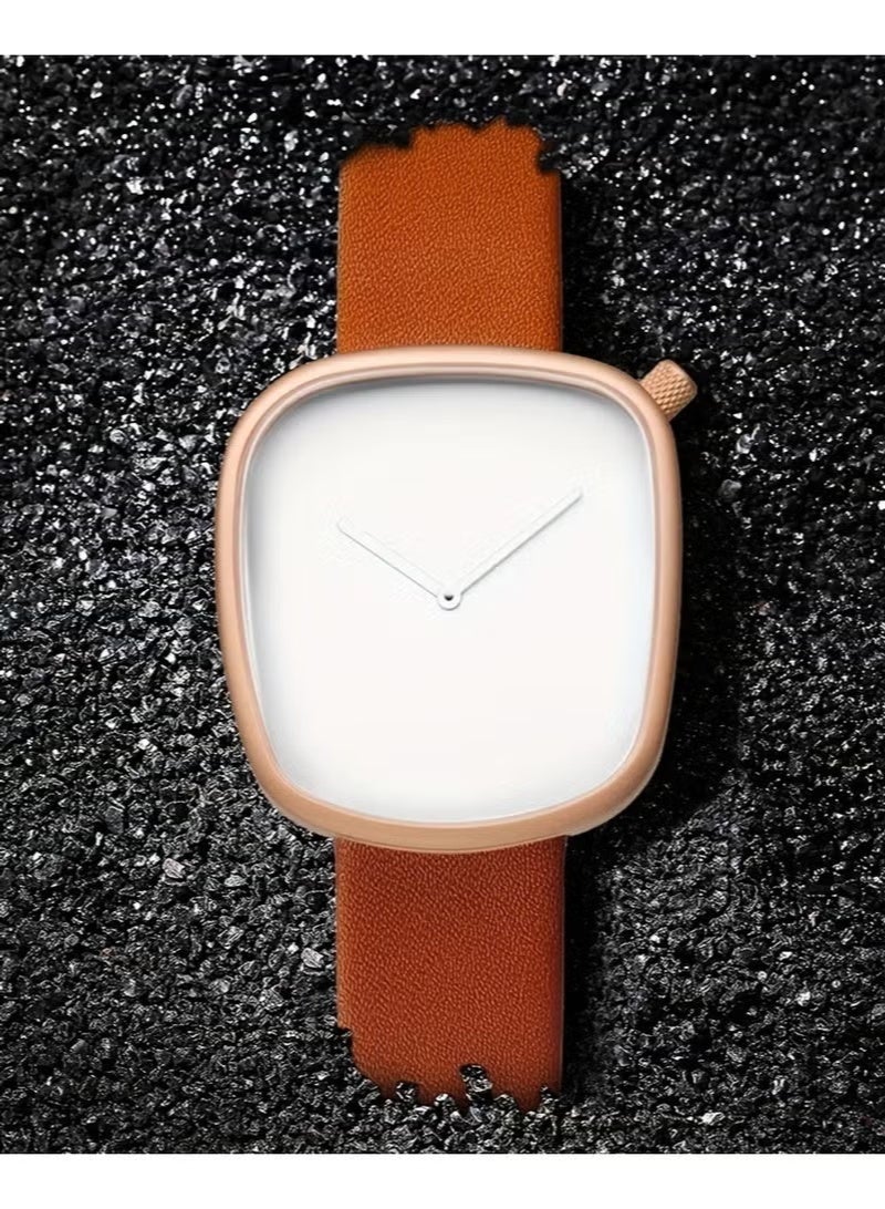 TOMI Minimalist Quartz Watch – Stylish Square Dial, Waterproof & Luminous, Perfect for Daily Wear and Gift Giving, Business Watch | Modern Quartz Watch - Image 4