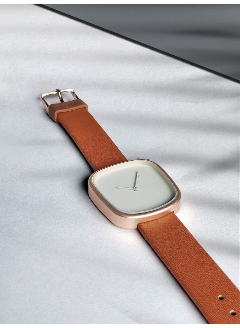 TOMI Minimalist Quartz Watch – Stylish Square Dial, Waterproof & Luminous, Perfect for Daily Wear and Gift Giving, Business Watch | Modern Quartz Watch - Image 5