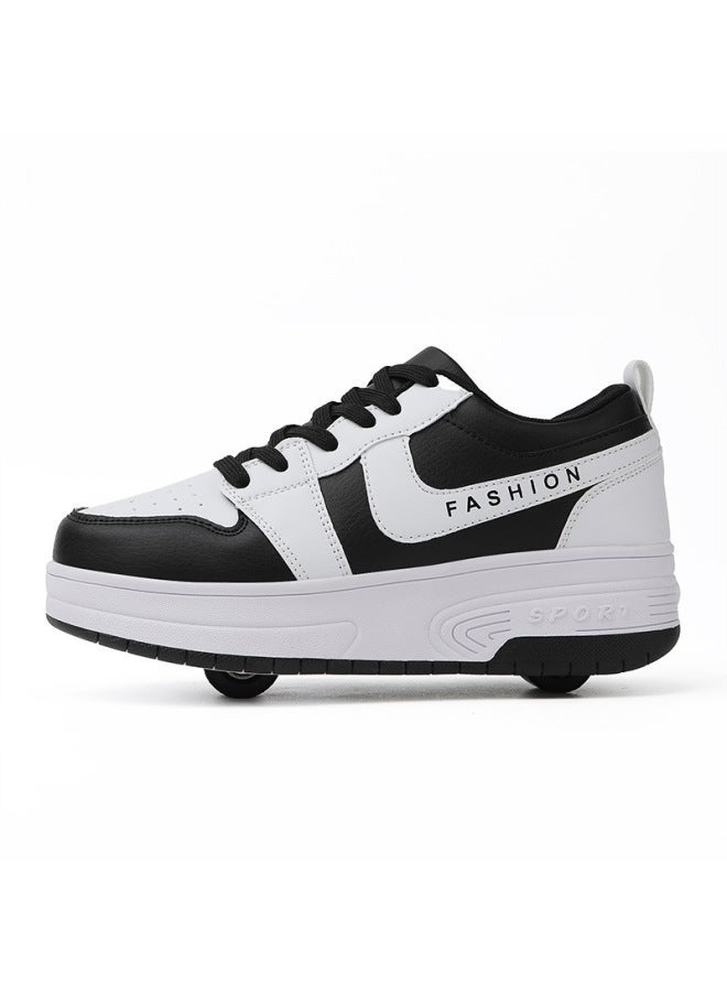 MIXSNOW Four Seasons New Runaway Shoes for Girls and Boys - Double Wheel Pulley Skating Shoes - Image 5