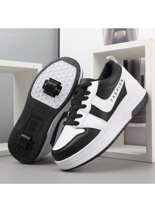 MIXSNOW Four Seasons New Runaway Shoes for Girls and Boys - Double Wheel Pulley Skating Shoes - Image 1