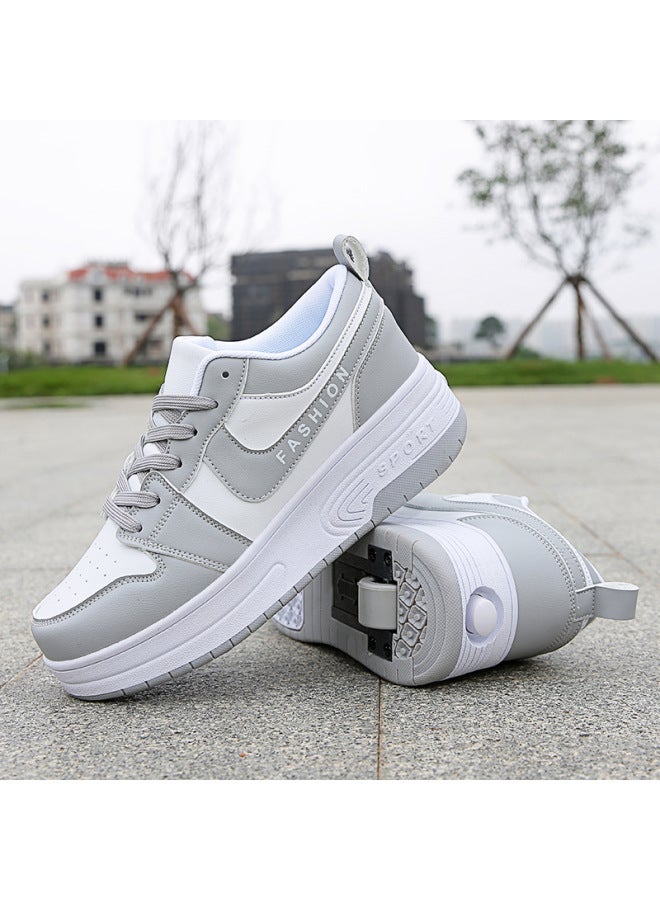 MIXSNOW Four Seasons New Runaway Shoes for Girls and Boys - Double Wheel Pulley Skating Shoes - Image 2