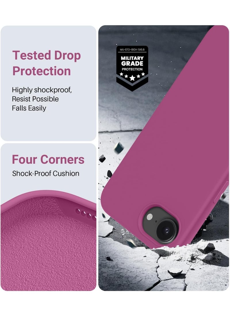 Houmt iPhone 16e 6.1-Inch Case Cover Premium Liquid Silicone Case Soft Anti-Scratch Shockproof Camera Protection Phone Cover For iPhone 16e 6.1-Inch  - Image 5