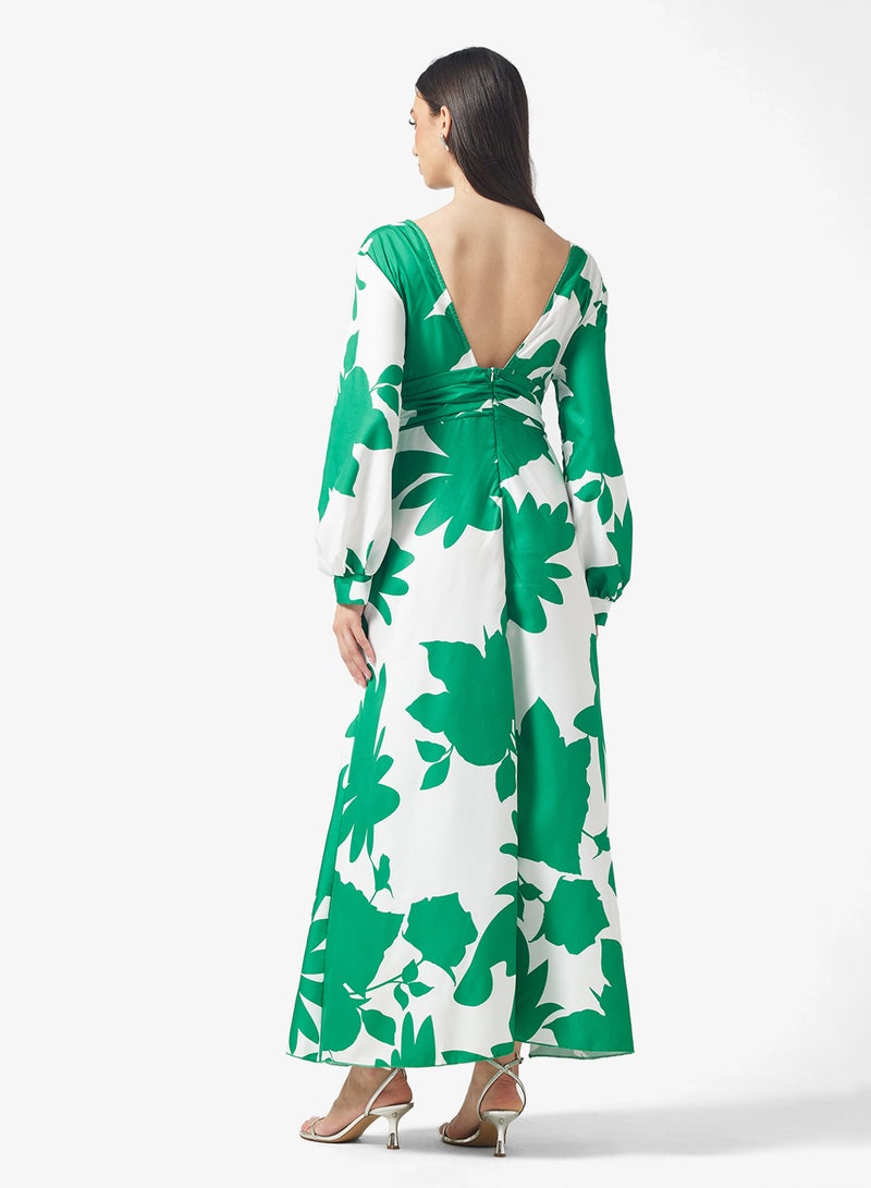 ELLA Floral Printed Dress - Image 2