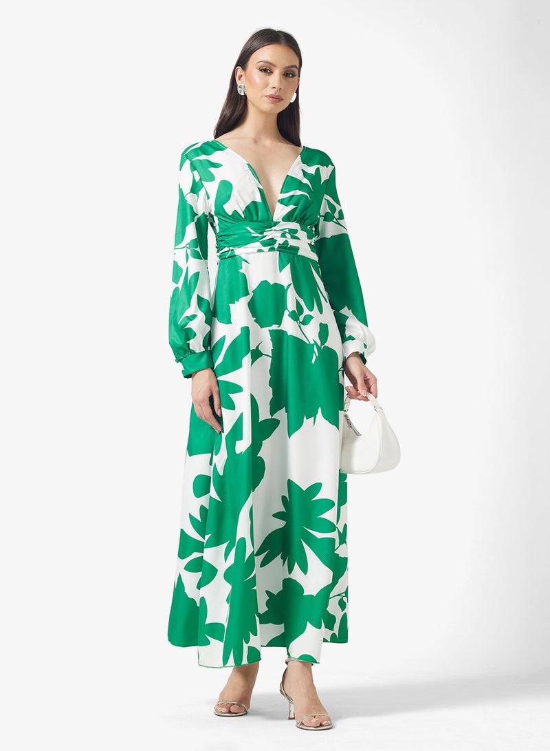 ELLA Floral Printed Dress - Image 1