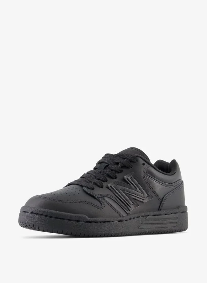 New Balance Boys' Logo Detail Sports Shoes with Lace-Up Closure