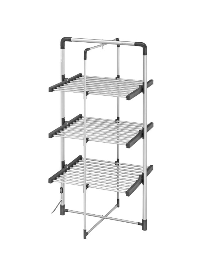 BLACK+DECKER 300W 3-Tier Heated Clothes Drying Rack Cool Grey and Black 140 x 73 x 68 cm 63099 - Image 1